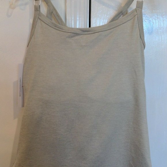 Mastectomy Camisole with Integrated Prosthetics, Small w B Cup, NWT, Oat, Cut-Ou - Picture 5 of 8